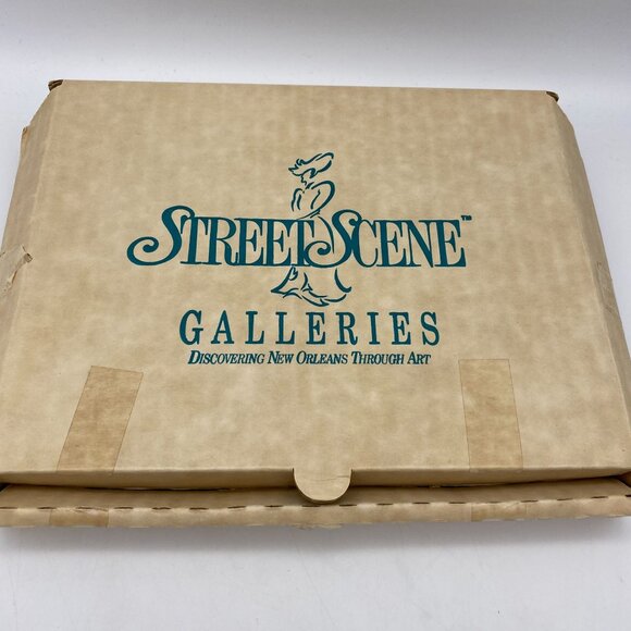 Street Scene Gallery hand painted Woodgraph Angel of Mardi Gras ornament 97 sign - Picture 9 of 10